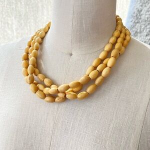 Elegant Wooden Bead Necklace
